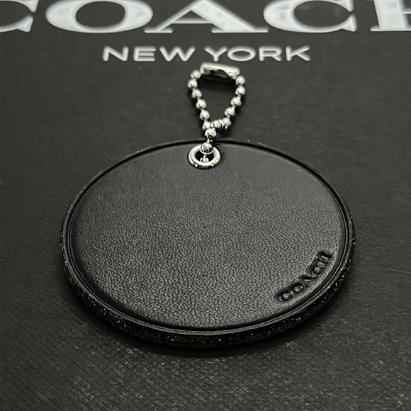 Coach X NASA Space ASTRONAUT Black Multi Leather Bag Charm Rare Star Glitter - Picture 9 of 9